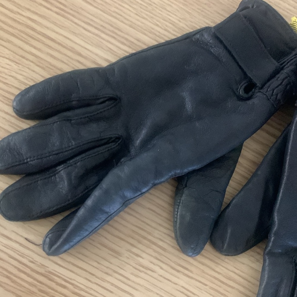 Wilson's Leather Black Leather Lined Women's Winter Gloves Size Small - Picture 2 of 10